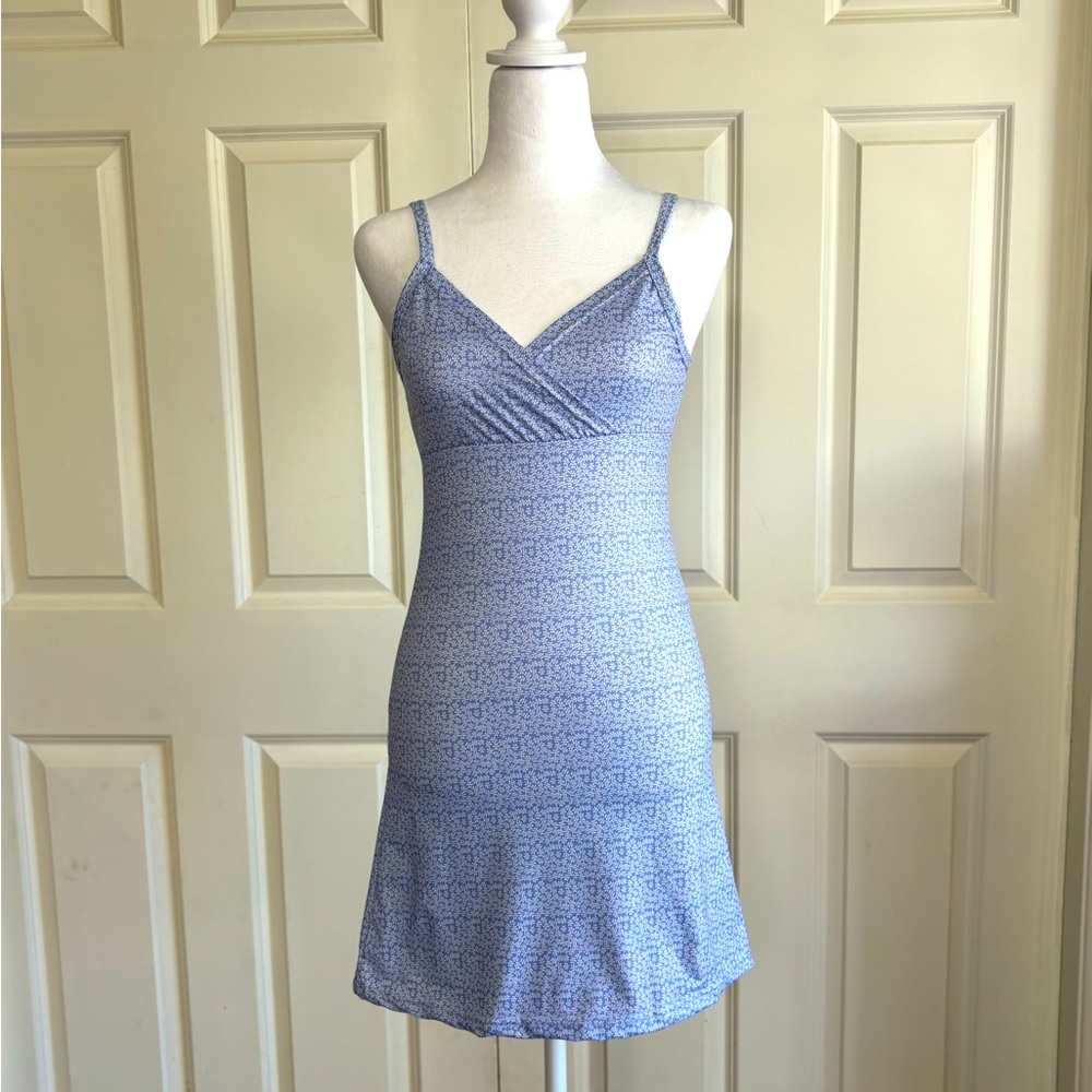 Mini dress straps blue small